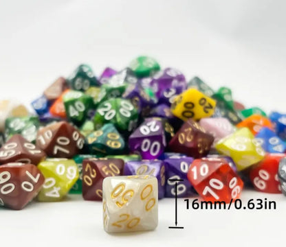 Dado de diez caras 00-90 (decenas)